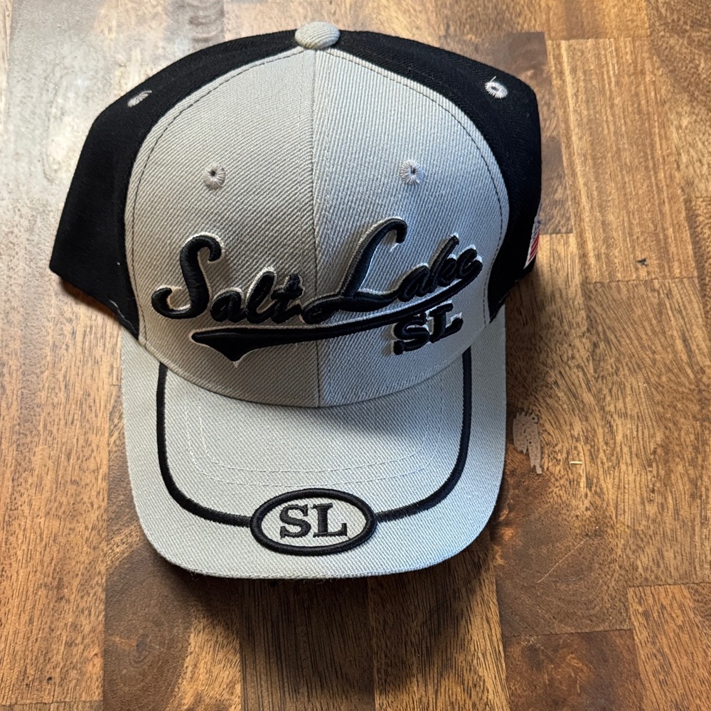 Salt Lake SL Black and Gray Cap